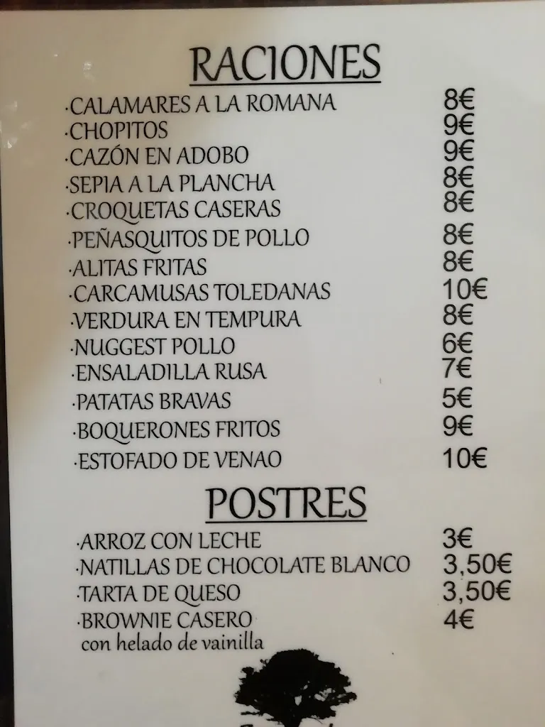 Menu_Bar El Parque_Cabañas de la Sagra_image_1