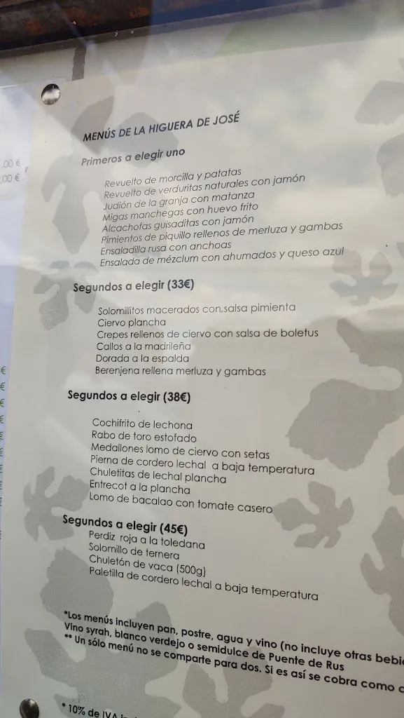 Menu_La Higuera de José_Burguillos de Toledo_image_3