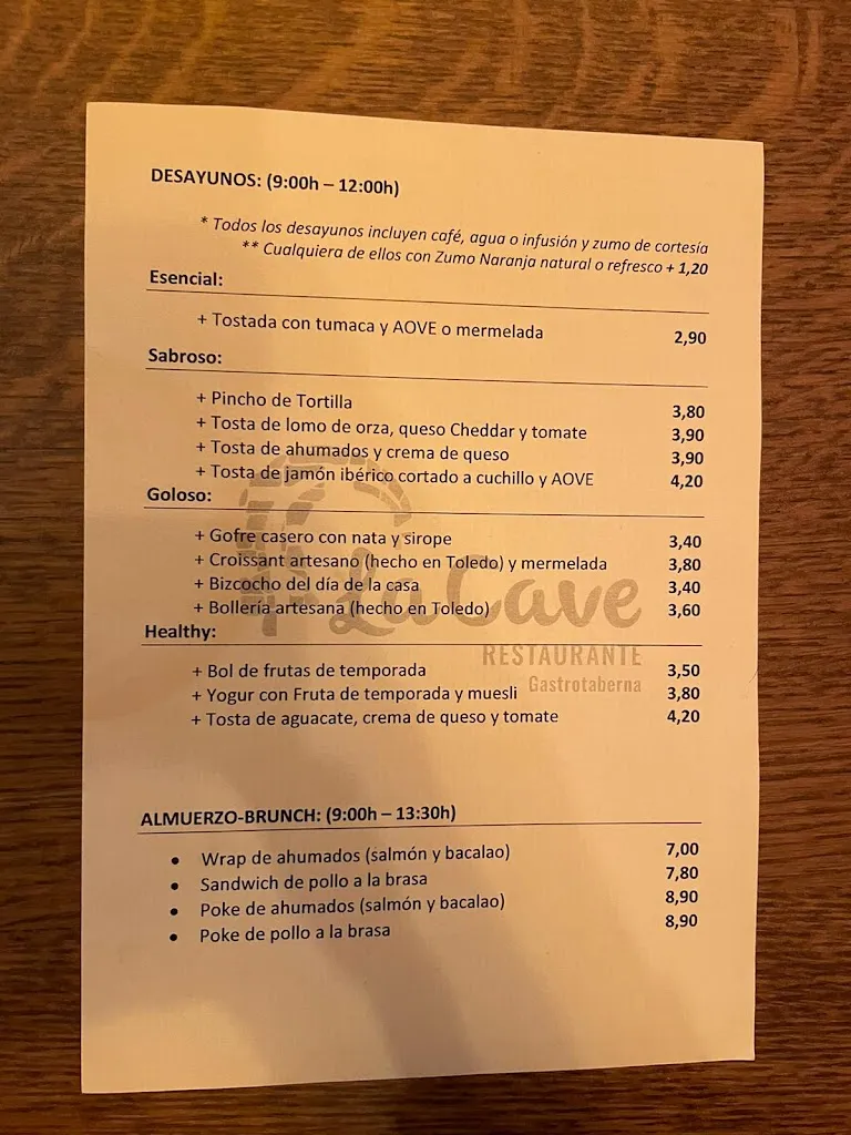 Menu_La Cave_Burguillos de Toledo_immagine_2