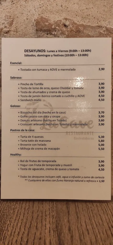 Menu_La Cave_Burguillos de Toledo_immagine_4