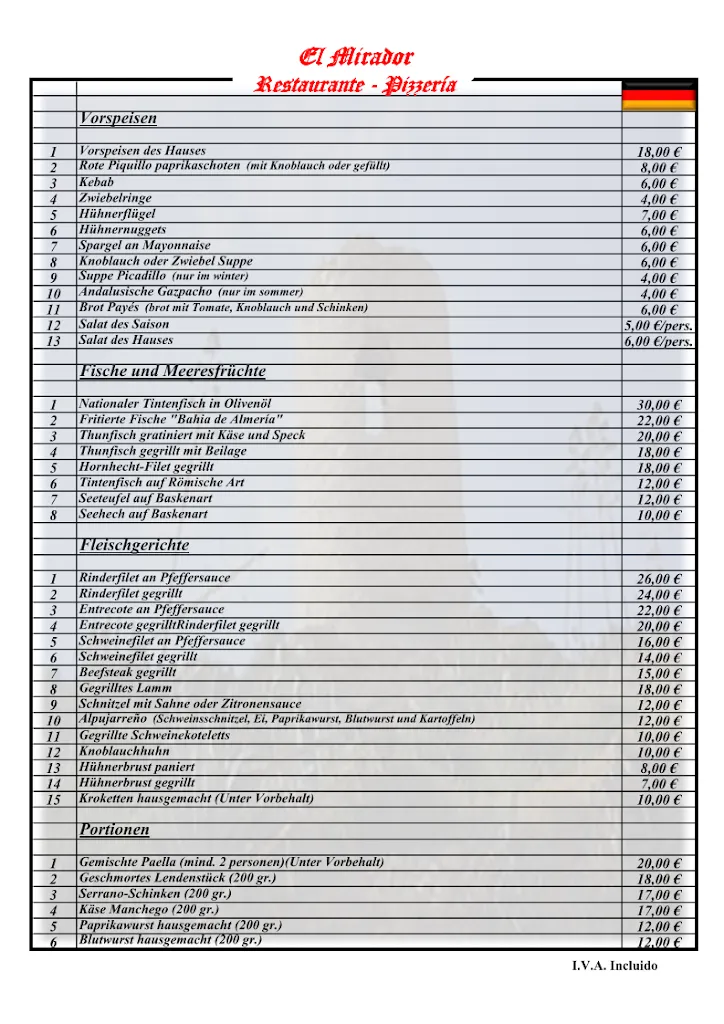 Menü_El Mirador_Níjar_Bild_1
