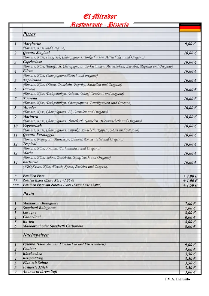 Menü_El Mirador_Níjar_Bild_2