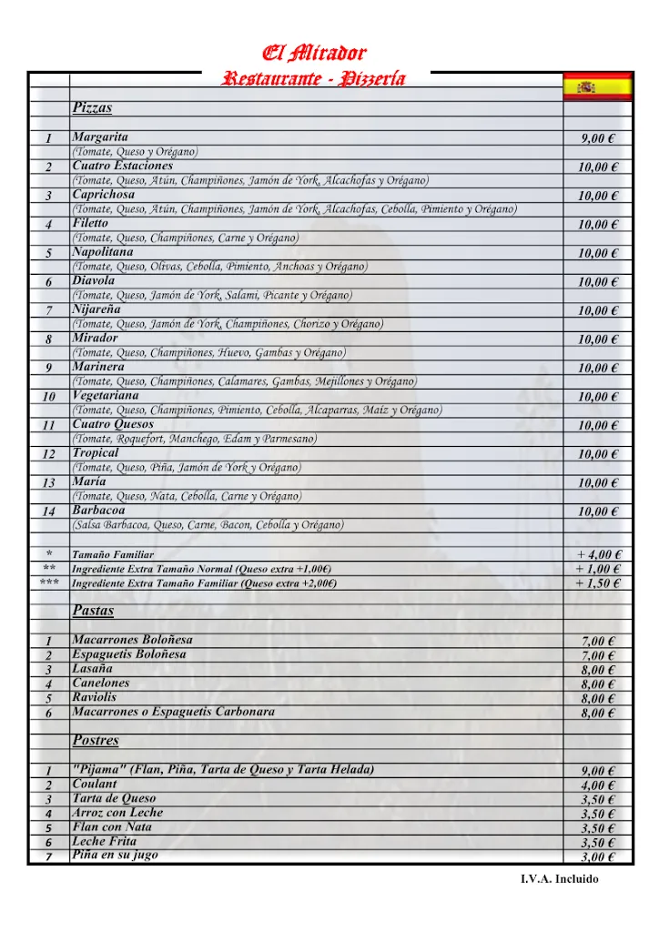 Menü_El Mirador_Níjar_Bild_3