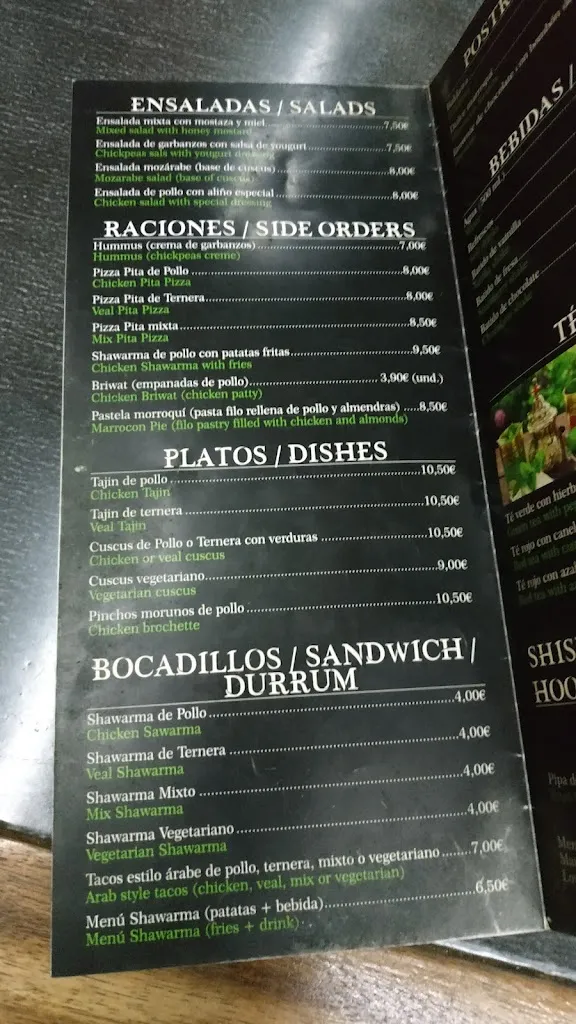 Menu_Restaurante Marrakech_Burguillos de Toledo_image_3