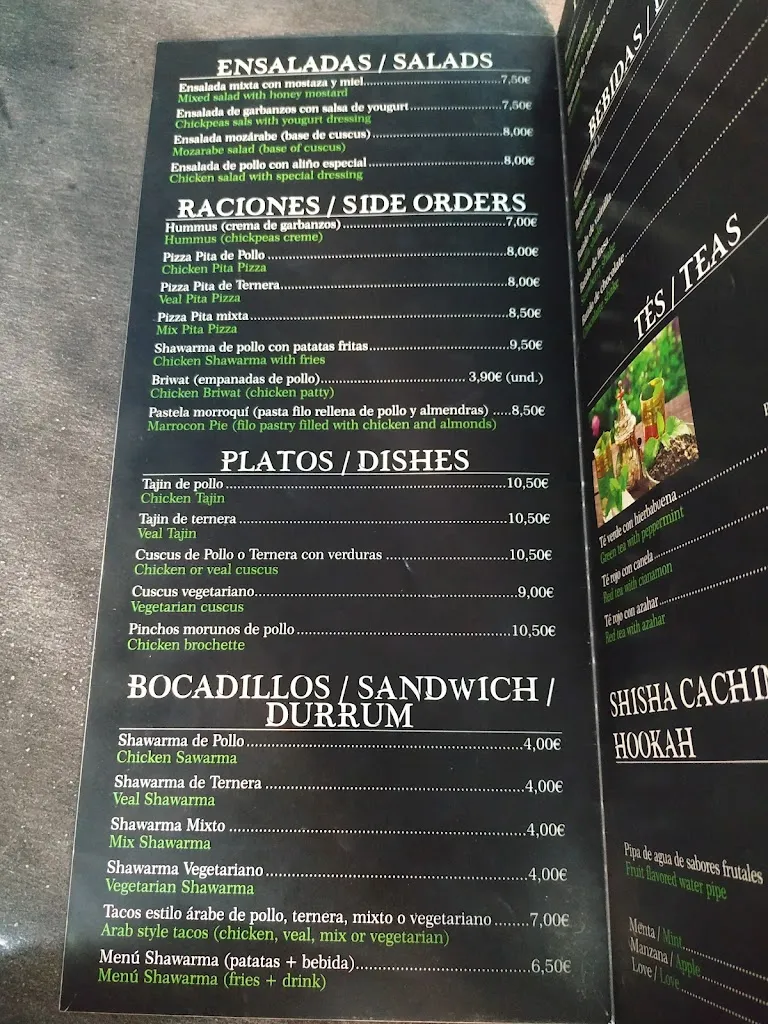 Menu_Restaurante Marrakech_Burguillos de Toledo_image_4