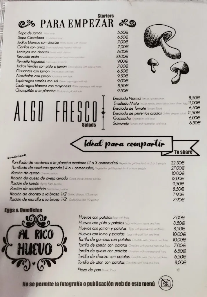 Menu_Restaurante Don Quijote_Calera y Chozas_image_1