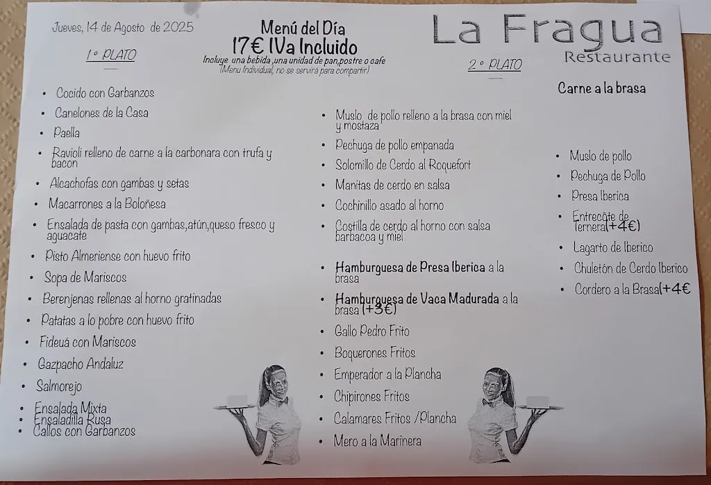 Menu_Restaurante La Fragua_Níjar_image_1