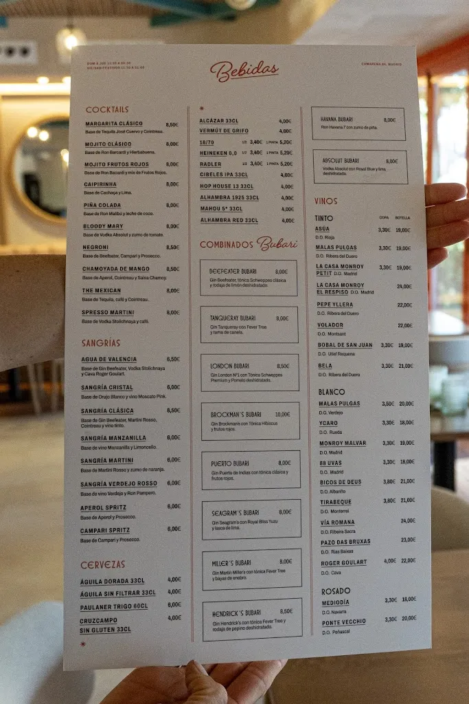 Menu_Bubari - Restaurante y Cócteles_Camarena_image_1