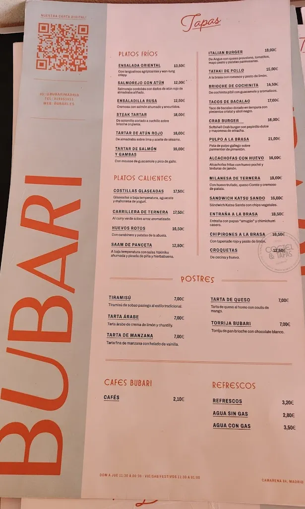 Menu_Bubari - Restaurante y Cócteles_Camarena_image_3