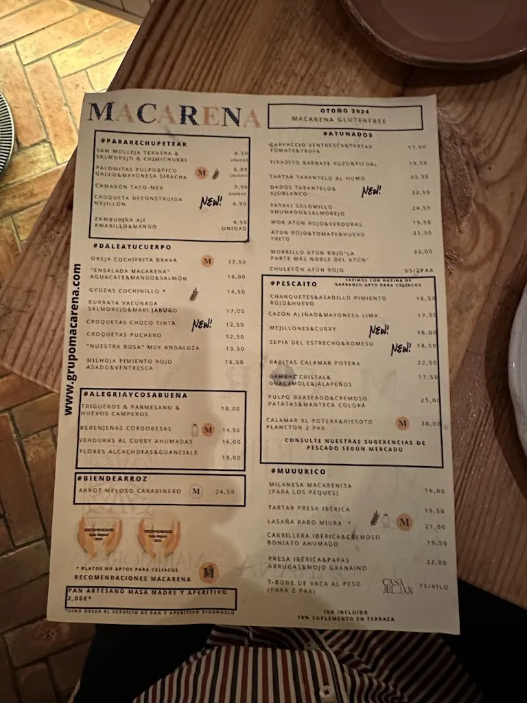 Menu_Macarena | Restaurante Legazpi_Camarena_image_4