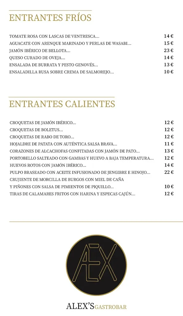 Menu_Alex's Gastrobar_Oria_image_1