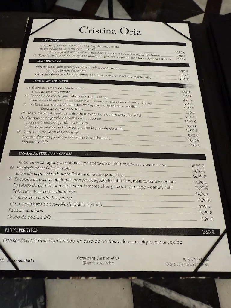 Menu_Cristina Oria Restaurante & Tienda Gourmet_Oria_image_3
