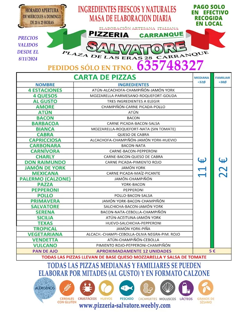 Menu_PIZZERIA SALVATORE_Carranque_image_1