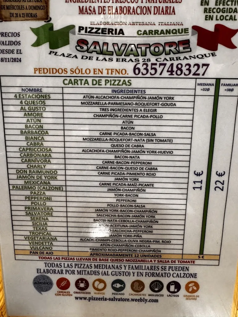 Menu_PIZZERIA SALVATORE_Carranque_image_2