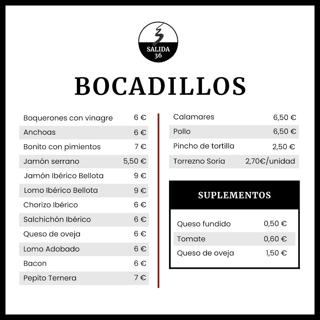 Menu_Bar Restaurante Salida 36_Casarrubios del Monte_image_4