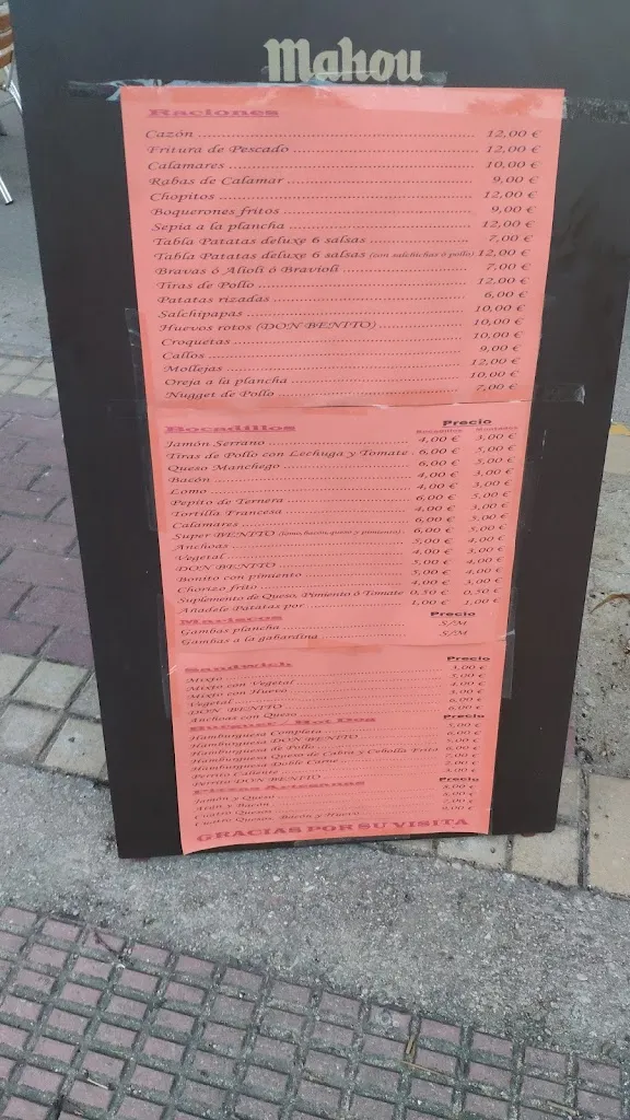 Menu_Bar Casa Benito_Casarrubios del Monte_image_1