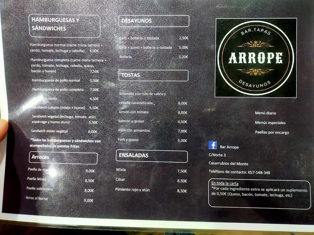 Menu_ARROPE_Casarrubios del Monte_image_1