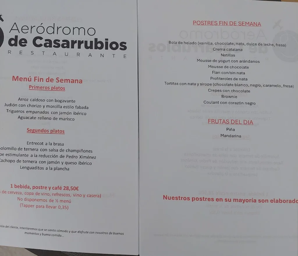 Menu_Restaurante Aeródromo de Casarrubios_Casarrubios del Monte_image_3
