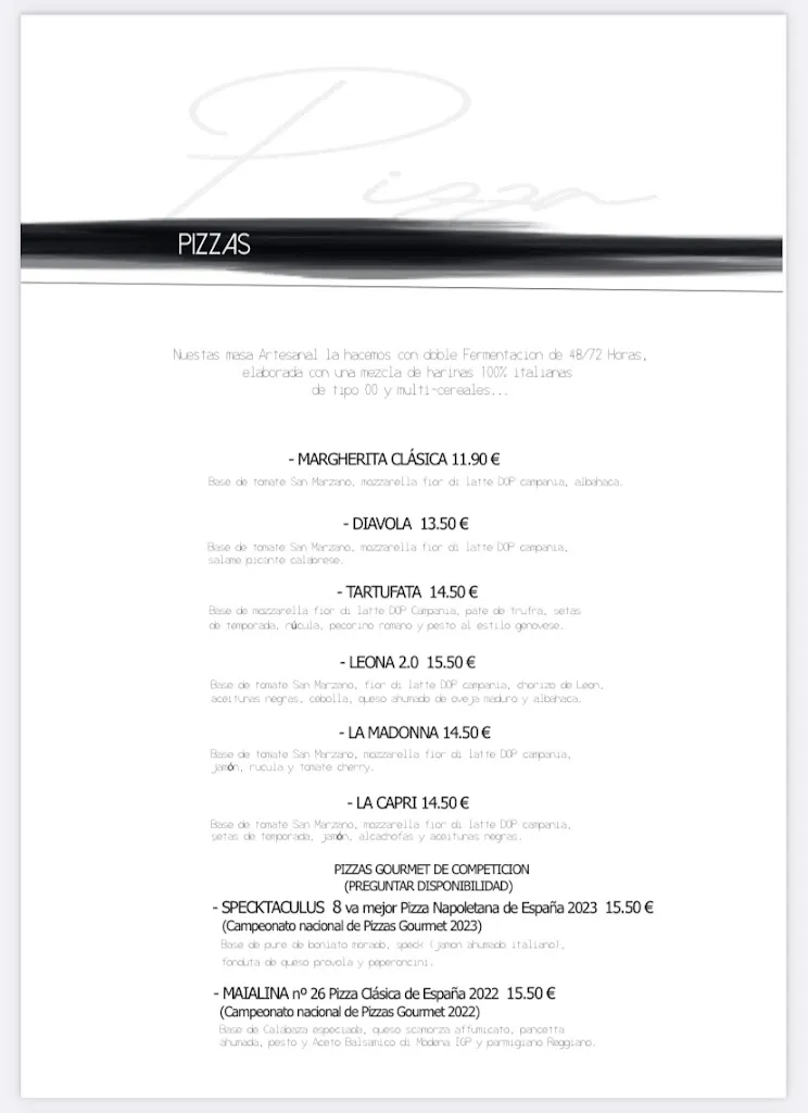 Menu_Nientepiu Restaurante & Pizzeria_Casarrubios del Monte_image_1