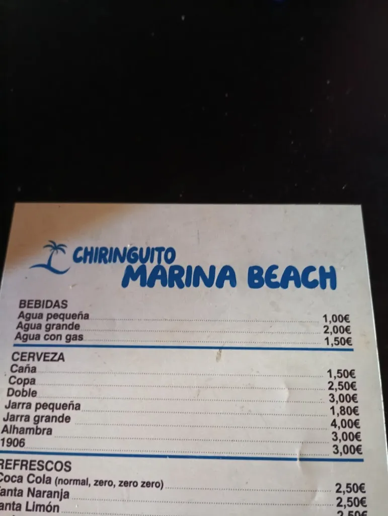 Menu_Chiringuito Marina Beach cazalegas Toledo_Cazalegas_image_1
