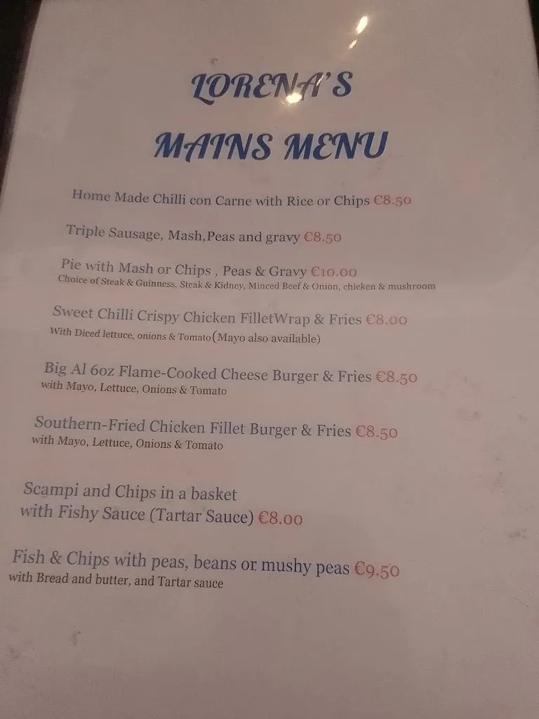 Menu_Lorena’s cafe bar_Partaloa_image_2