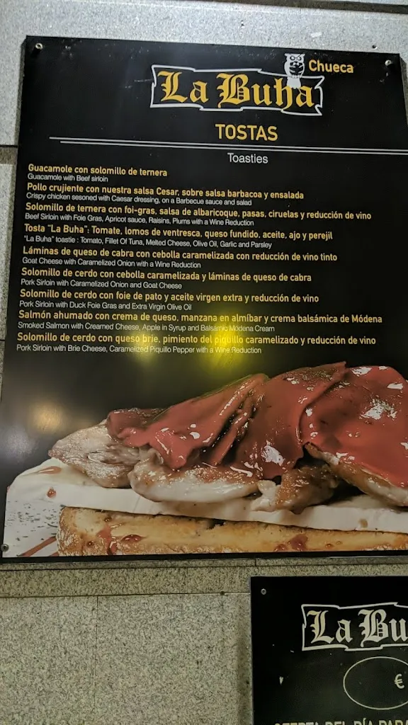 Menu_Taberna La Buha Chueca_Chueca_image_2