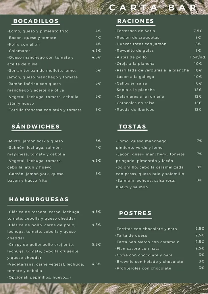 Menu_Restaurante Puente Garzón_Corral de Almaguer_image_1