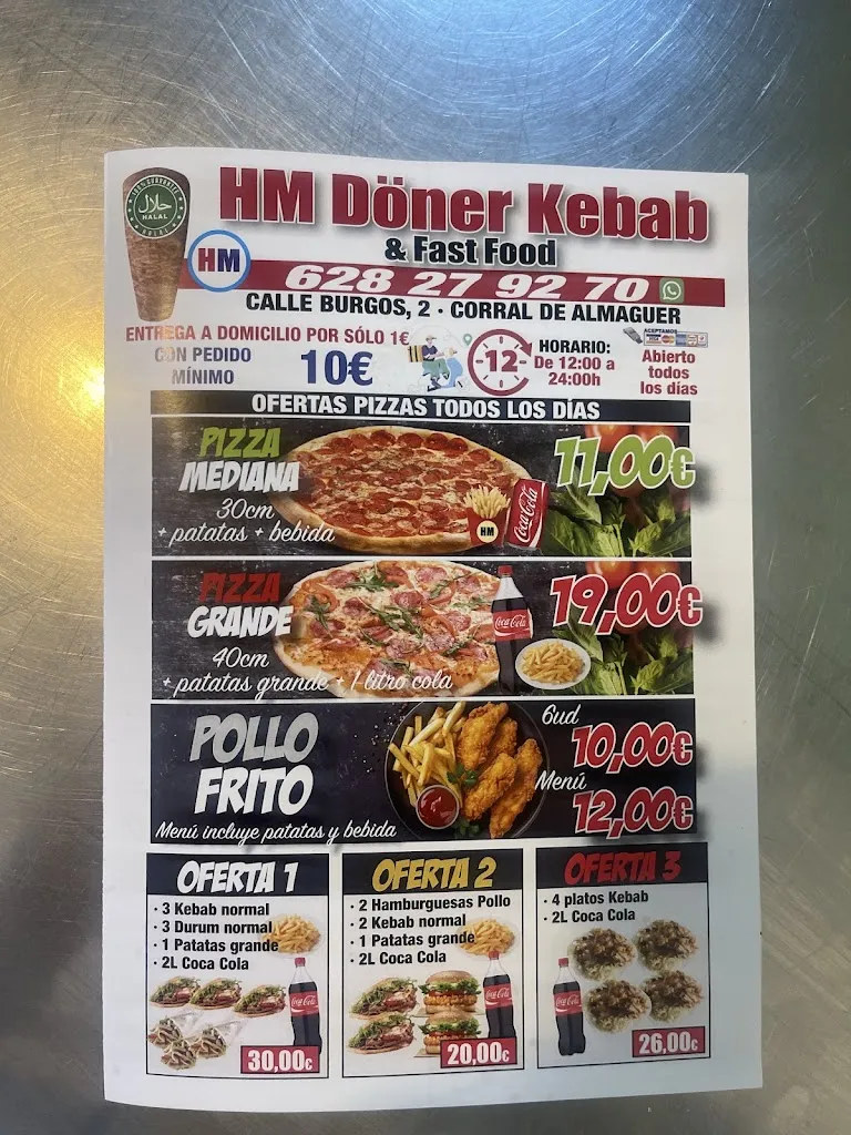 Menu_HM Doner kebab & Pizzeria de CORRAL_Corral de Almaguer_image_4
