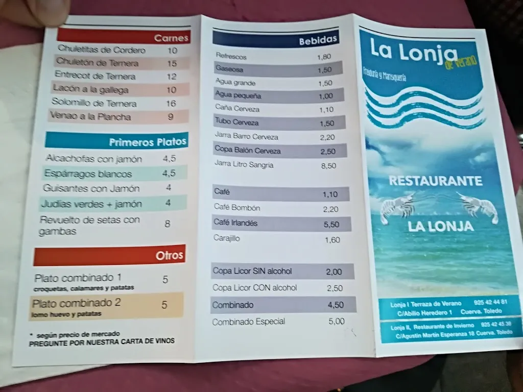 Menu_Terraza La Lonja_Cuerva_image_2