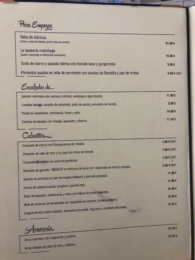 Menu_Restaurante El Retorno Consuegra_Consuegra_image_4