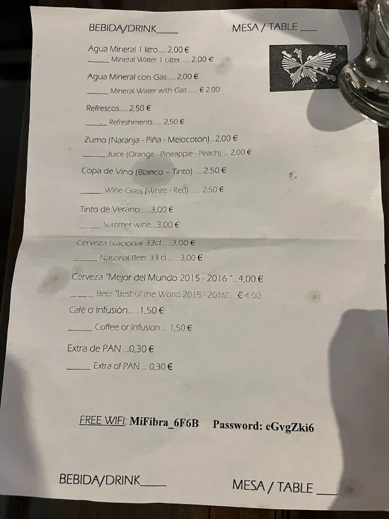 Menu_El Alfar de Consuegra_Consuegra_image_1