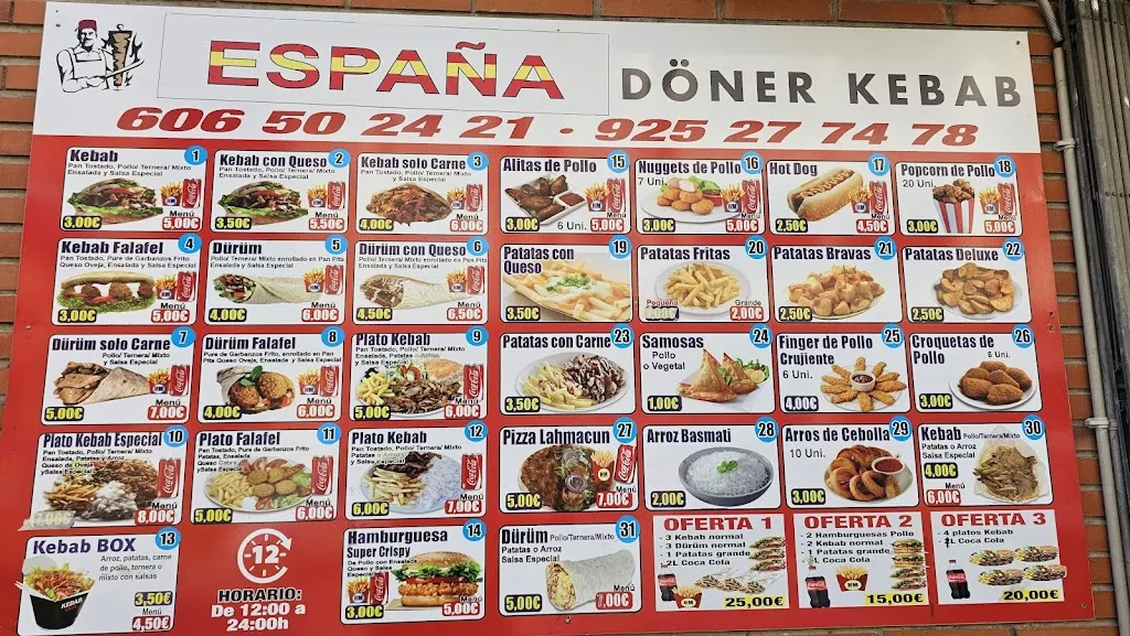 Menu_ESPAÑA DONER KEBAB_Consuegra_image_1