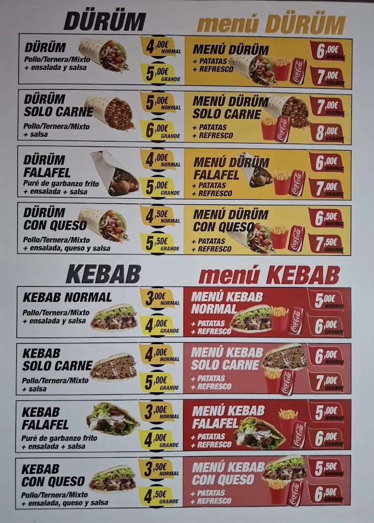 Menu_ESPAÑA DONER KEBAB_Consuegra_image_4