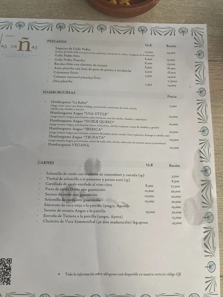 Menu_Cerveceria Las Cañas_Huércal-Overa_image_1