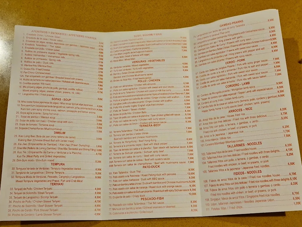 Menu_Cafe Bar Restaurante Chino Asiatico_Huércal-Overa_immagine_3