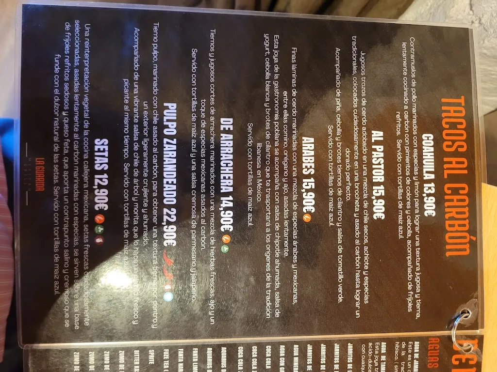 Menu_La Guarida Mexican Grill_Estrella La_immagine_3