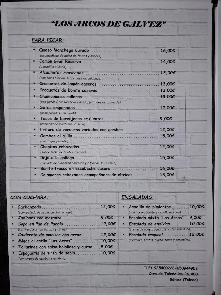 Menu_Restaurante Los Arcos de Gálvez_Gálvez_image_2
