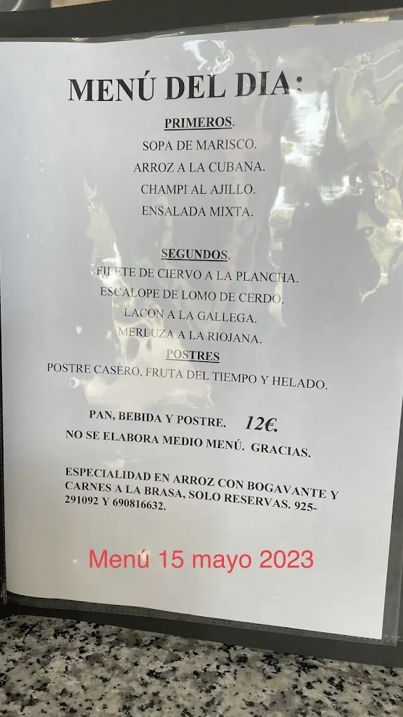 Menu_Bar restaurante Casa Natalia_Guadamur_immagine_2