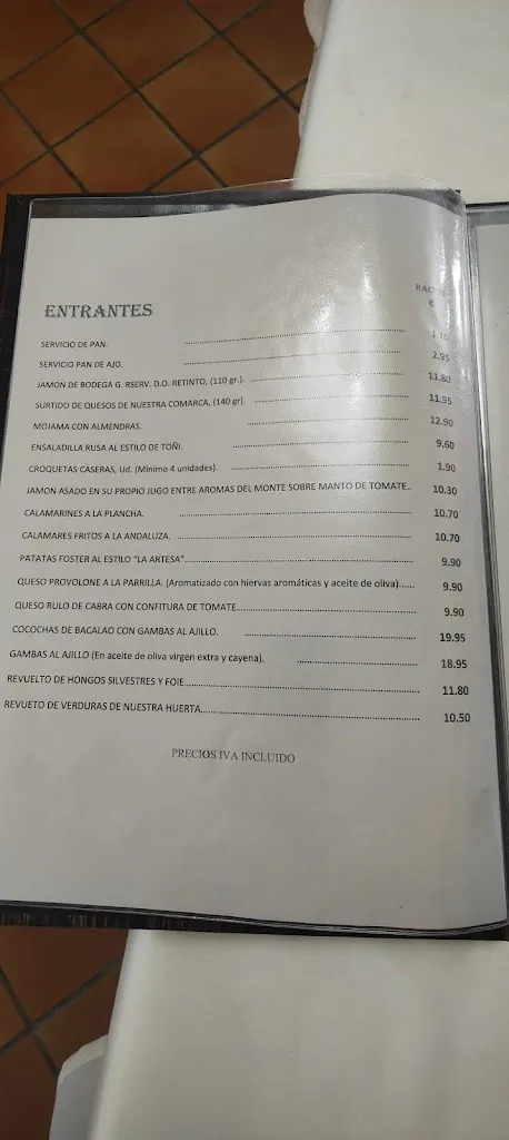 Menu_La Artesa Pizzería-Restaurante_Huércal-Overa_image_2