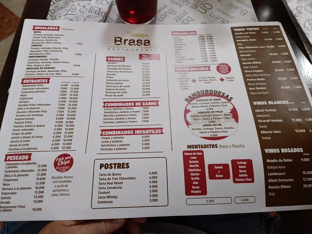 Menu_Bar Restaurante Atalaya_Huércal-Overa_image_3