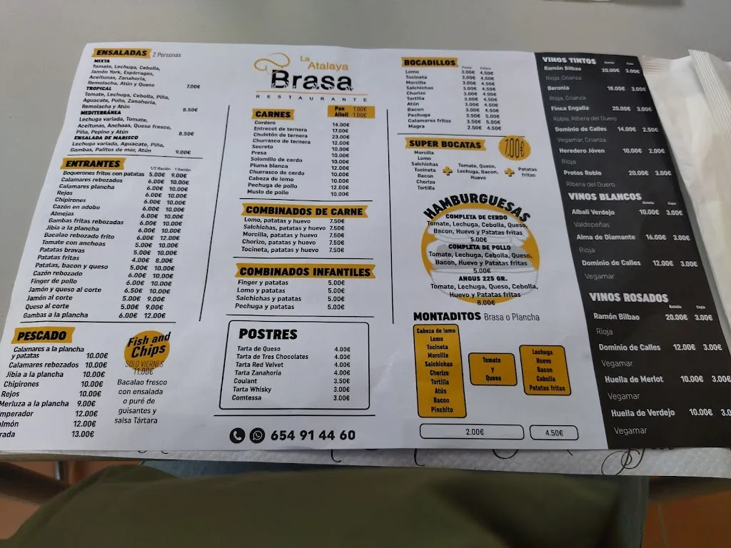 Menu_Bar Restaurante Atalaya_Huércal-Overa_image_4