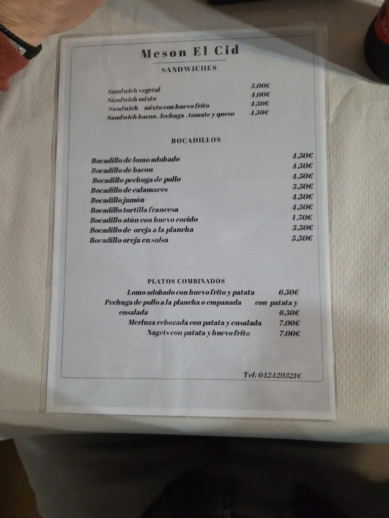 Menu_Mesón El Cid_Fuensalida_image_1