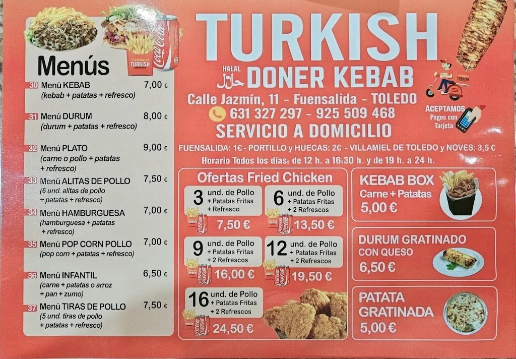 Menu_Turkish Doner Kebab_Fuensalida_image_1
