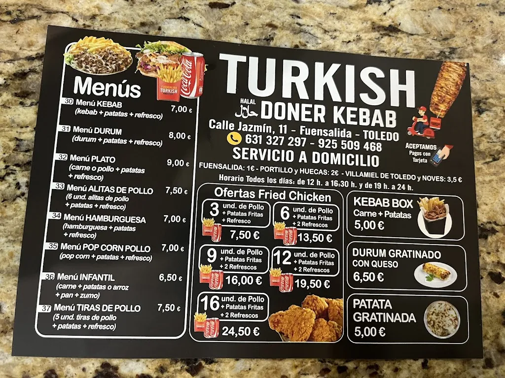 Menu_Turkish Doner Kebab_Fuensalida_image_3