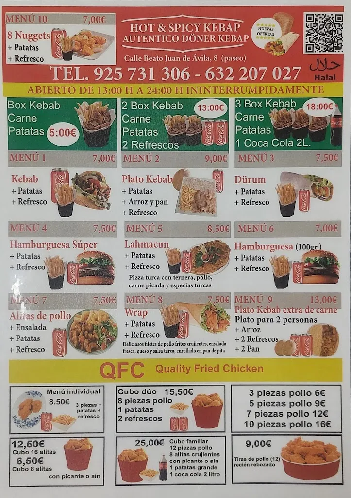 Menu_HOT&SPICY KEBAB_Fuensalida_image_2