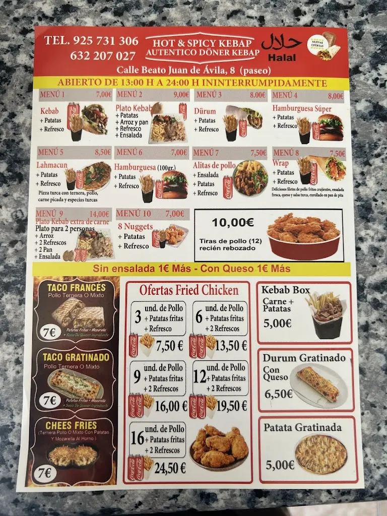 Alejandro Gómez_HOT&SPICY KEBAB_Fuensalida_review