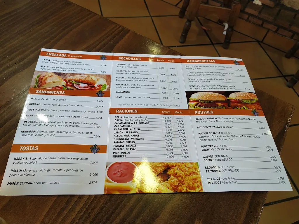 Menu_Harry's Bar_Fuensalida_image_1