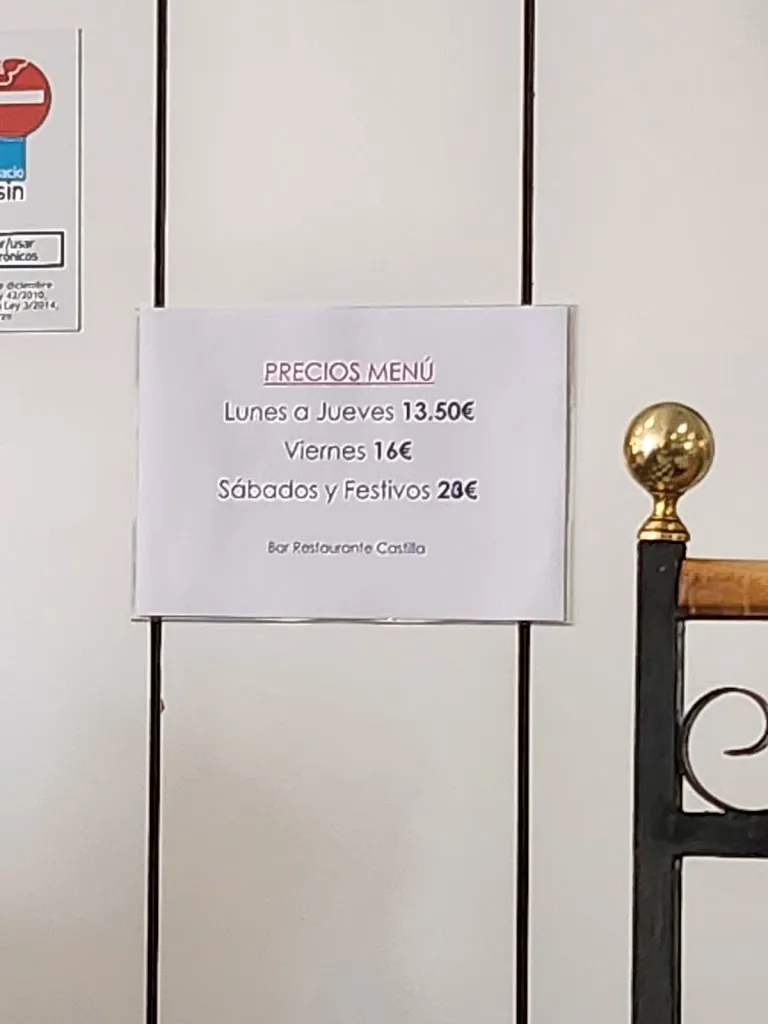 Menu_Bar Restaurante Castilla_Lominchar_immagine_2