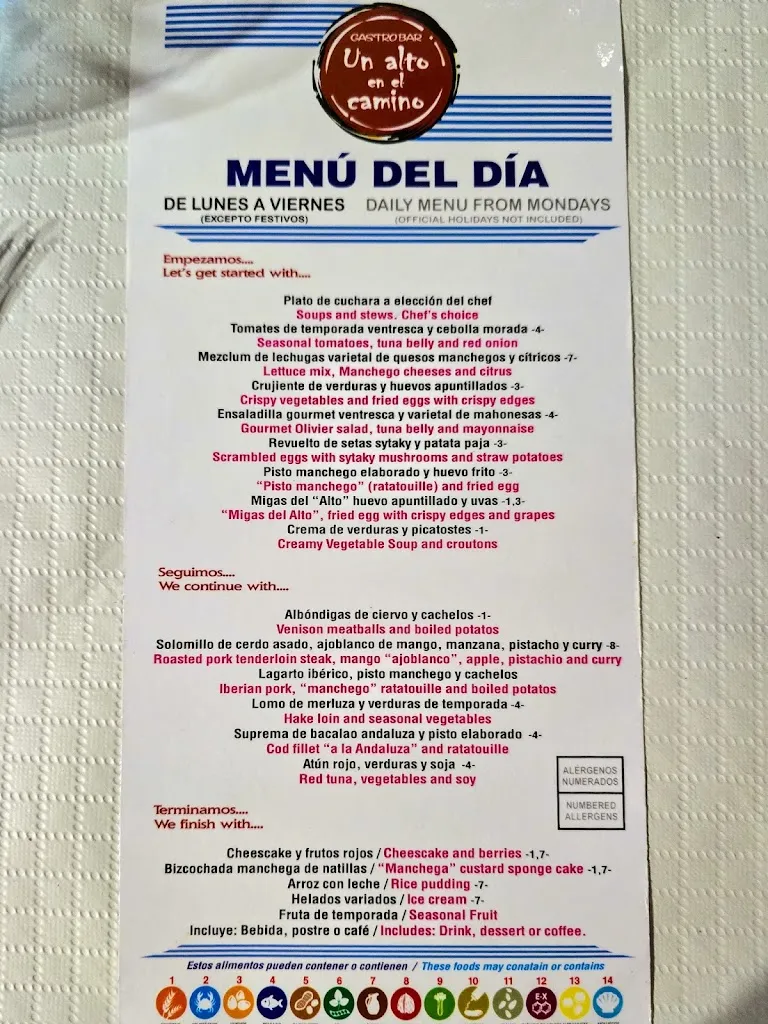 Menu_Restaurante Un Alto en el camino_Madridejos_immagine_3
