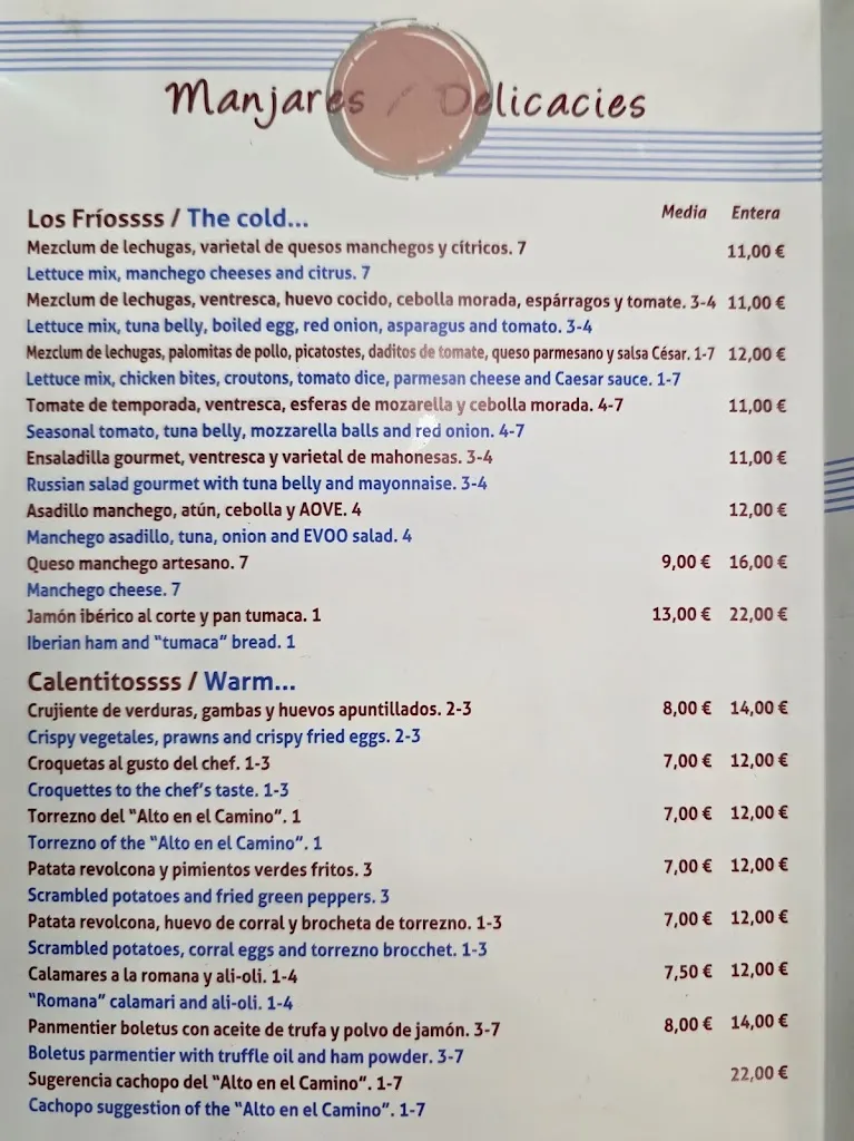 Menu_Restaurante Un Alto en el camino_Madridejos_immagine_4